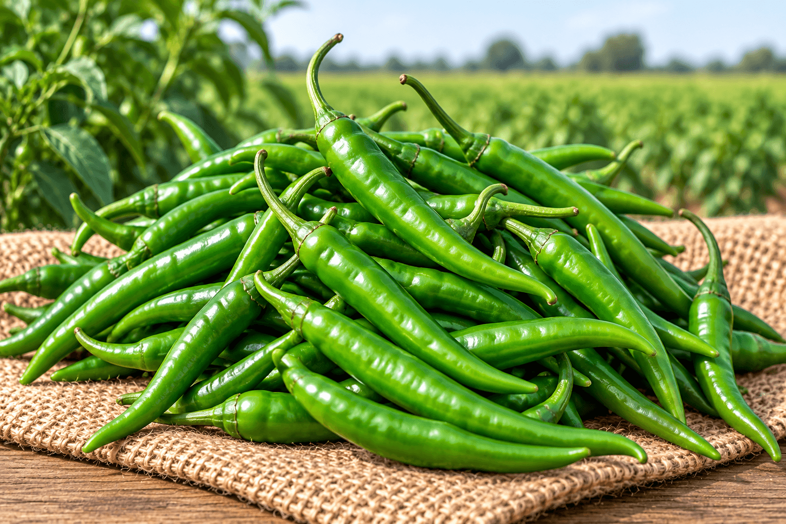 Green Chilli supplied by Blue Leaf Shippers Private Limited
