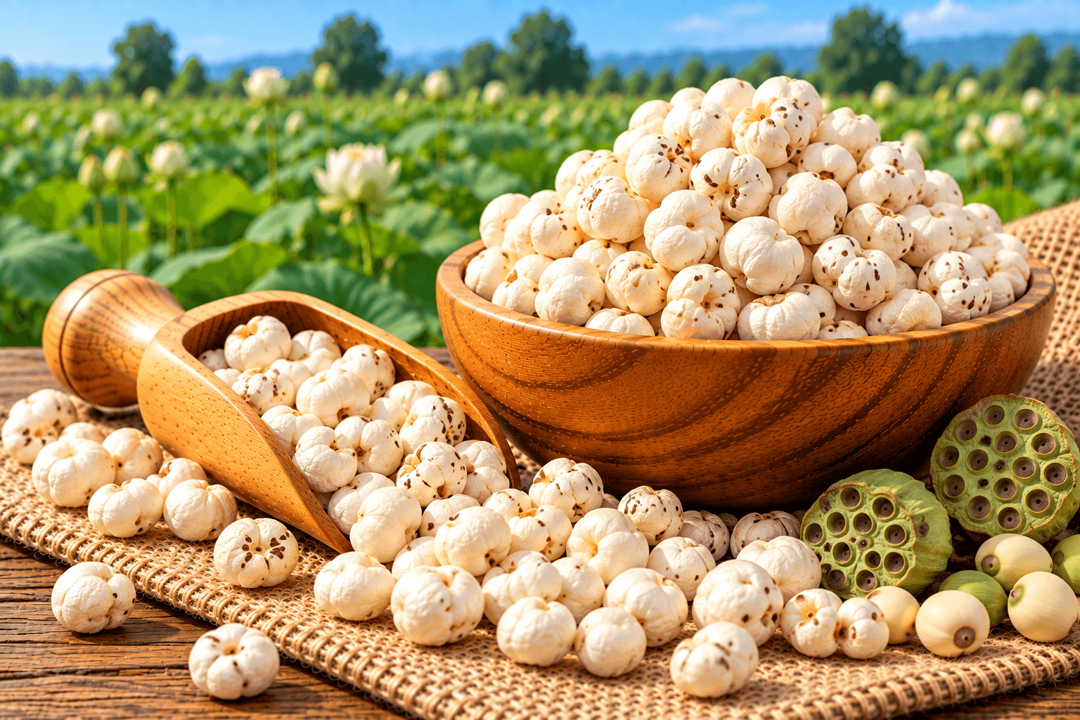 Makhana supplied by Blue Leaf Shippers Private Limited